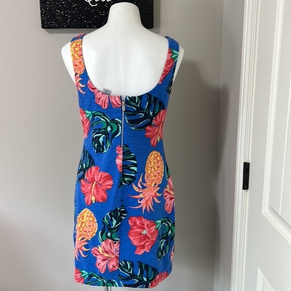 Tommy Bahama Tropical Piña Cool-Ada Floral Pineapple Colorful Mini Dress Small - Picture 5 of 8